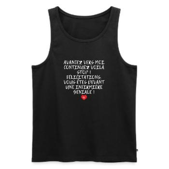 Humor Great Gift for Nurse - Men's Premium Organic Tank Top - black - Front - Michal (187cm)