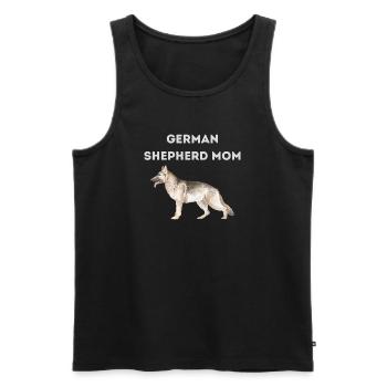 German Shepherd Mom - Men's Premium Organic Tank Top - black - Front - Michal (187cm)