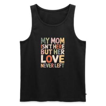 Mom's Liebe Bleibt Farbenfroh - Männer Premium Bio Tank Top - Schwarz - Vorne - Michal (187cm)