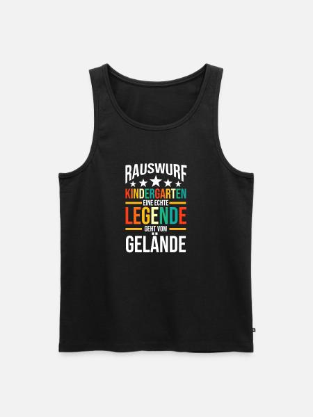 Eine Legende Geht vom Gelände - Männer Premium Bio Tank Top - Schwarz