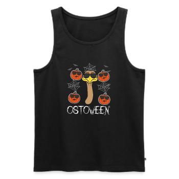Safari Afrika serengeti wildlife halloween Strauß - Männer Premium Bio Tank Top - Schwarz - Vorne - AI Model Male 178 light (178cm)