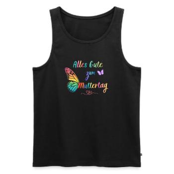 Alles Gute zum Muttertag Geschenk Mama Liebe - Männer Premium Bio Tank Top - Schwarz - Vorne - Michal (187cm)