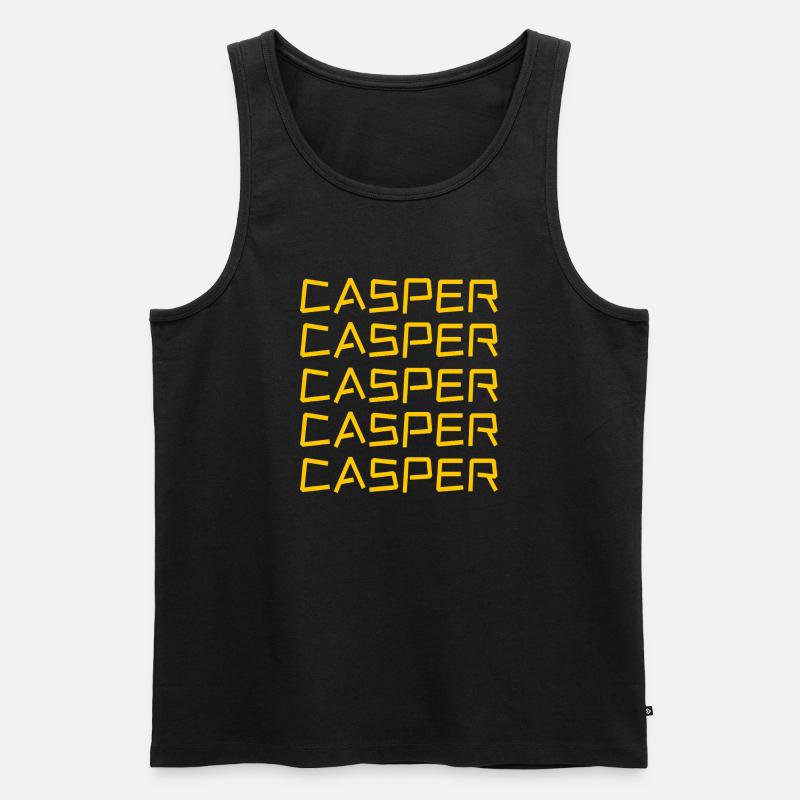 Junge Casper - Männer Premium Bio Tank Top - Schwarz
