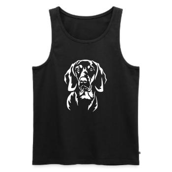 Gonczy Polski Head "Black Edition" - Men's Premium Organic Tank Top - black - Front - Michal (187cm)