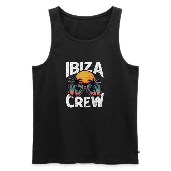Équipage Ibiza - Débardeur bio Premium Homme - noir - Devant - Michal (187cm)