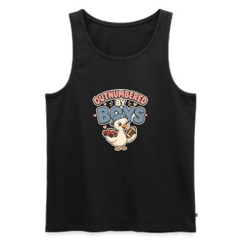 Outnumbered by Boys Duck - Men's Premium Organic Tank Top - black - Front - Michal (187cm)