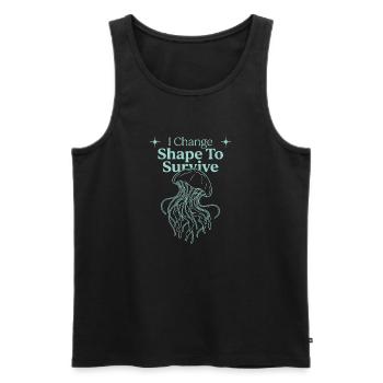Jellyfish Ocean Jellyfish Flowy Soft Ocean Marine - Men's Premium Organic Tank Top - black - Front - Michal (187cm)