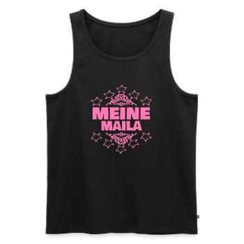 Entwurf als  - Männer Premium Bio Tank Top - Schwarz - Vorne - Michal (187cm)
