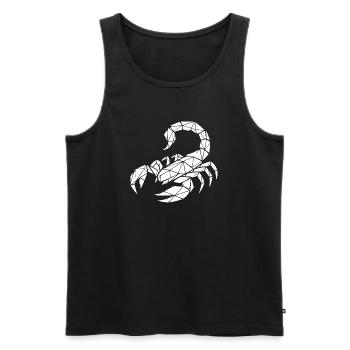 Scorpion – Pouvoir & Mystère - Débardeur bio Premium Homme - noir - Devant - Michal (187cm)