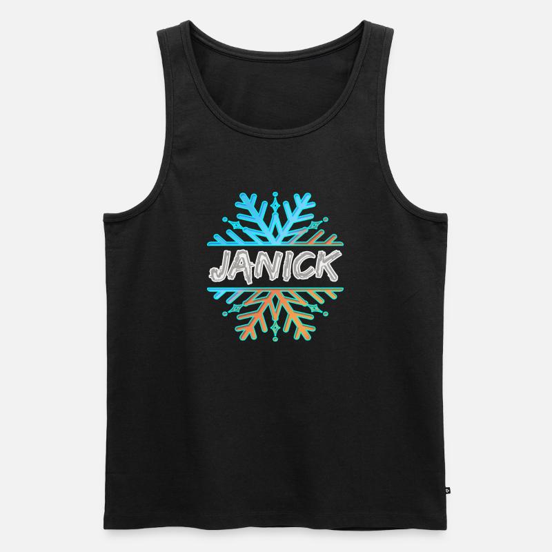 Janick - Männer Premium Bio Tank Top - Schwarz