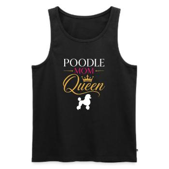 Scénario de la Reine Couronne de la Maman Caniche - Débardeur bio Premium Homme - noir - Devant - Michal (187cm)