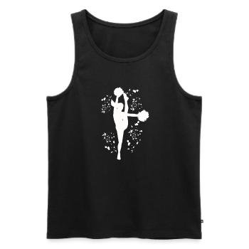 Cheerleader Cheer Mom Cheerleading - Männer Premium Bio Tank Top - Schwarz - Vorne - Michal (187cm)