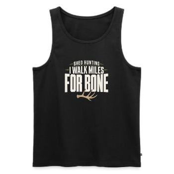 Schuppen-jagd-schuppen-jäger-geweih-jagd-weißwedel - Männer Premium Bio Tank Top - Schwarz - Vorne - AI Model Male 178 light (178cm)