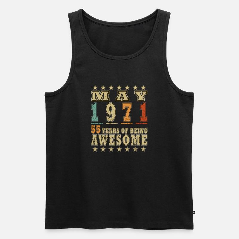 Mai 1971 – Mai 1971 - Männer Premium Bio Tank Top - Schwarz