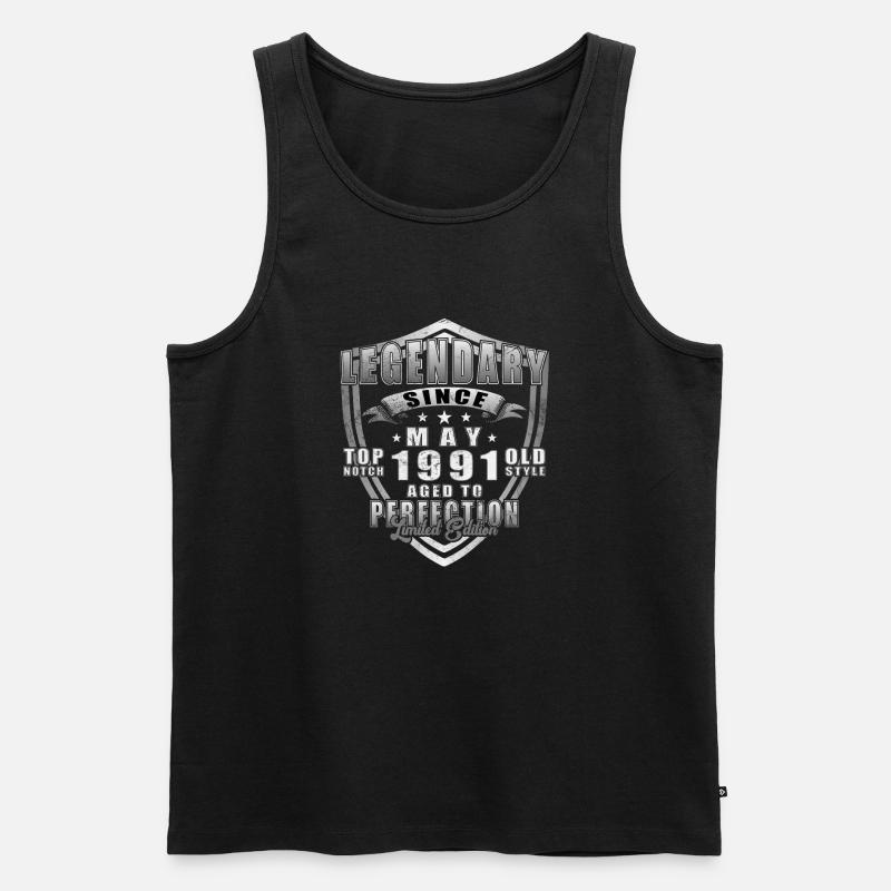 MAI 1991 - Männer Premium Bio Tank Top - Schwarz