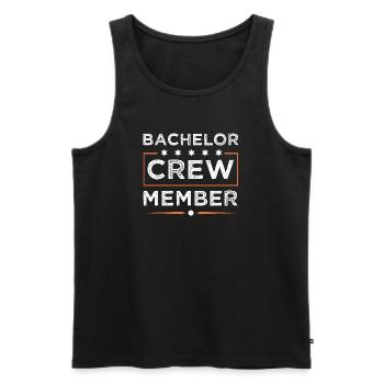 Équipage Bachelor - Débardeur bio Premium Homme - noir - Devant - Michal (187cm)