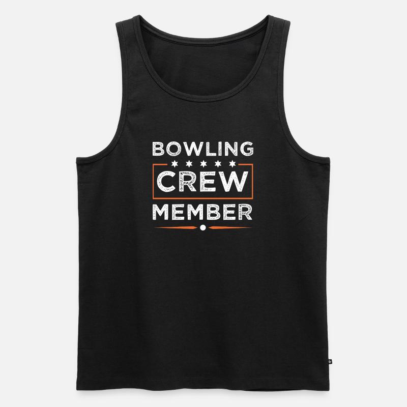 Bowling Crew - Männer Premium Bio Tank Top - Schwarz