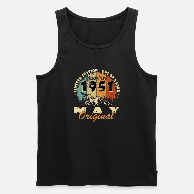 1951 Made in May Original - Männer Premium Bio Tank Top - Schwarz