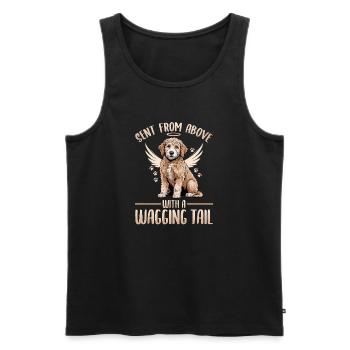 Goldendoodle Dog Breed - Men's Premium Organic Tank Top - black - Front - Michal (187cm)