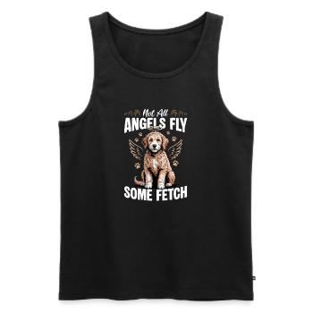 Goldendoodle Dog Breed - Men's Premium Organic Tank Top - black - Front - Michal (187cm)