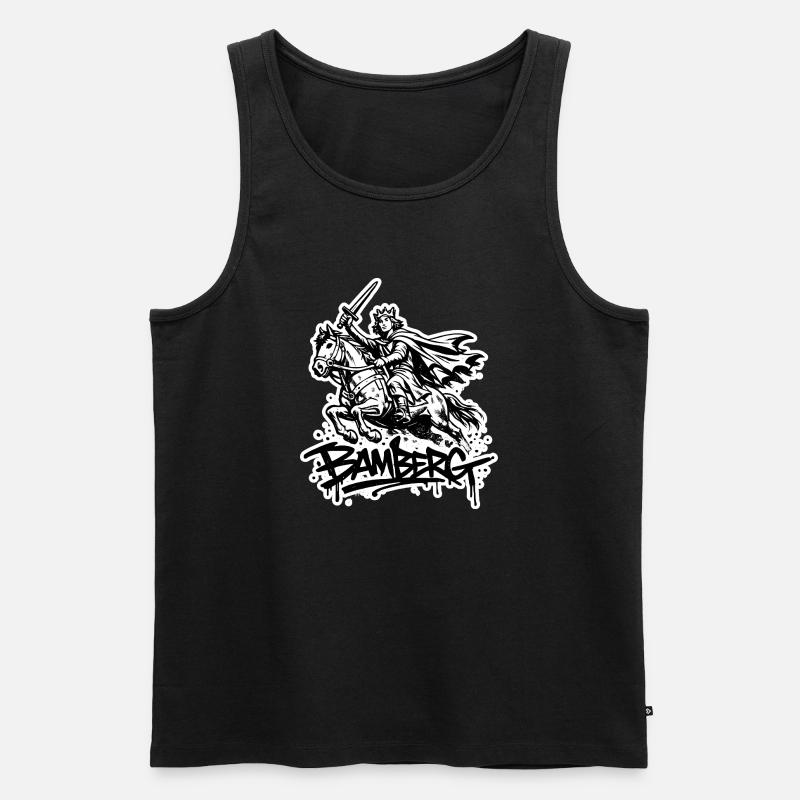 Bamberg Reiter - Männer Premium Bio Tank Top - Schwarz