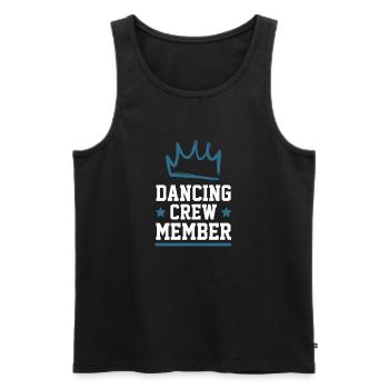 Dancing Crew - Männer Premium Bio Tank Top - Schwarz - Vorne - AI Model Male 178 light (178cm)
