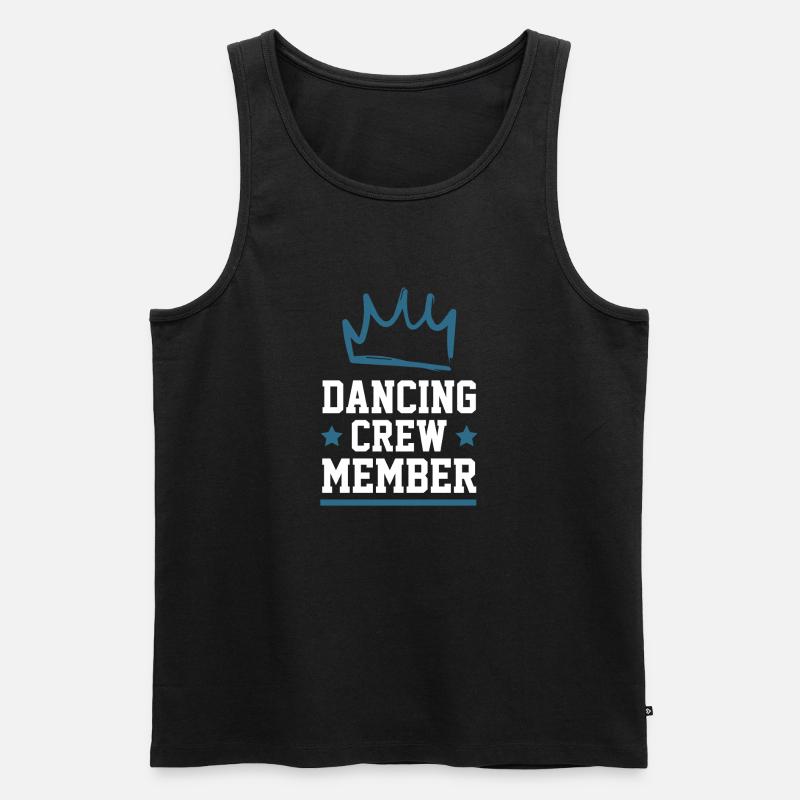 Dancing Crew - Männer Premium Bio Tank Top - Schwarz