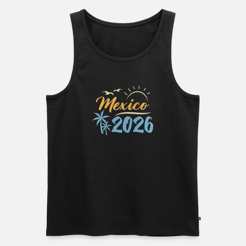 Mexiko 2026 - Männer Premium Bio Tank Top - Schwarz