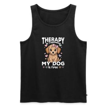 Goldendoodle Dog Breed - Men's Premium Organic Tank Top - black - Front - Michal (187cm)
