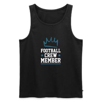 Équipe de football - Débardeur bio Premium Homme - noir - Devant - Michal (187cm)