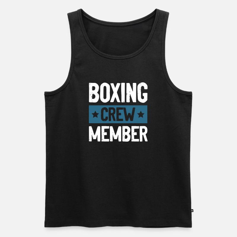 Boxing Crew - Männer Premium Bio Tank Top - Schwarz