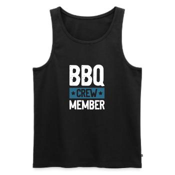 Équipe de barbecue - Débardeur bio Premium Homme - noir - Devant - Michal (187cm)