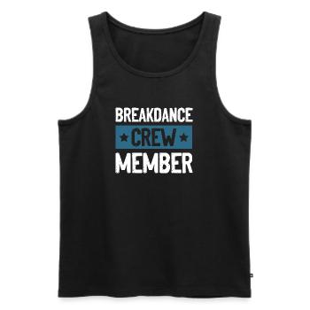 Équipe de breakdance - Débardeur bio Premium Homme - noir - Devant - AI Model Male 178 light (178cm)