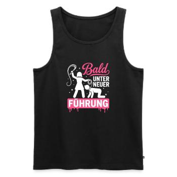 D-38Bald Unter Neuer Führung Dominante Frau - Männer Premium Bio Tank Top - Schwarz - Vorne - Michal (187cm)
