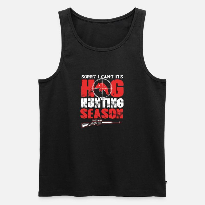 Wildschwein Jagd - Männer Premium Bio Tank Top - Schwarz