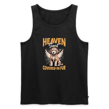 Goldendoodle Dog Breed - Men's Premium Organic Tank Top - black - Front - Michal (187cm)