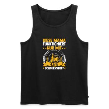 Bier Bierliebhaberin Mutter Mama - Männer Premium Bio Tank Top - Schwarz - Vorne - AI Model Male 178 light (178cm)
