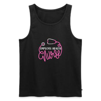 Employee Health Hearts Stethoscope - Men's Premium Organic Tank Top - black - Front - Michal (187cm)
