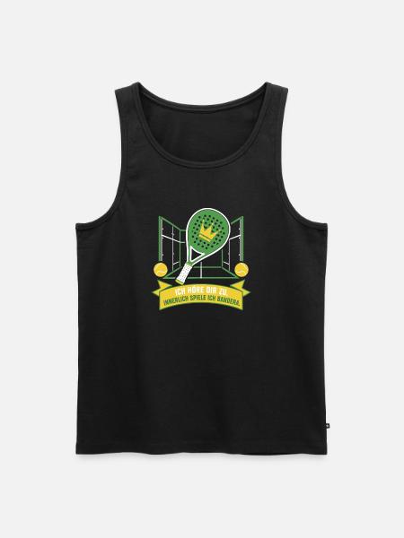 Innerlich immer Bandera — Padel 2026 - Männer Premium Bio Tank Top - Schwarz