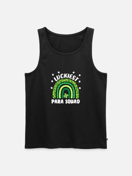 Luckiest Para Squad - Men's Premium Organic Tank Top - black