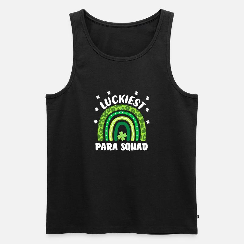 Glücklichstes Para-Team - Männer Premium Bio Tank Top - Schwarz