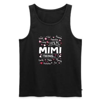 It's a Mimi Thing - Men's Premium Organic Tank Top - black - Front - AI Model Male 178 light (178cm)