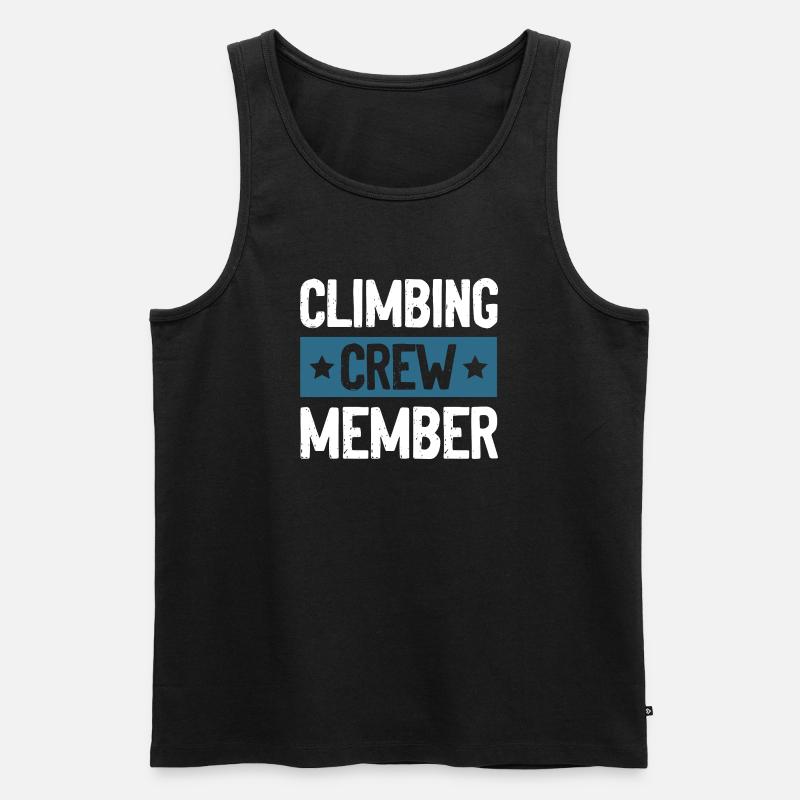 Climbing Crew - Männer Premium Bio Tank Top - Schwarz
