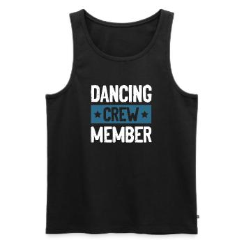 Dancing Crew - Männer Premium Bio Tank Top - Schwarz - Vorne - AI Model Male 178 light (178cm)