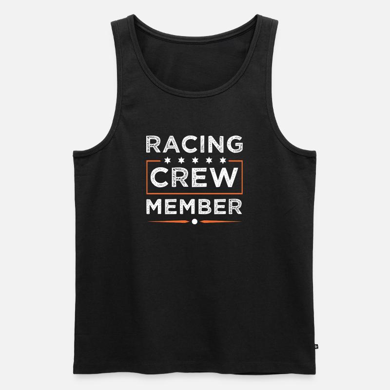 Racing Crew - Männer Premium Bio Tank Top - Schwarz