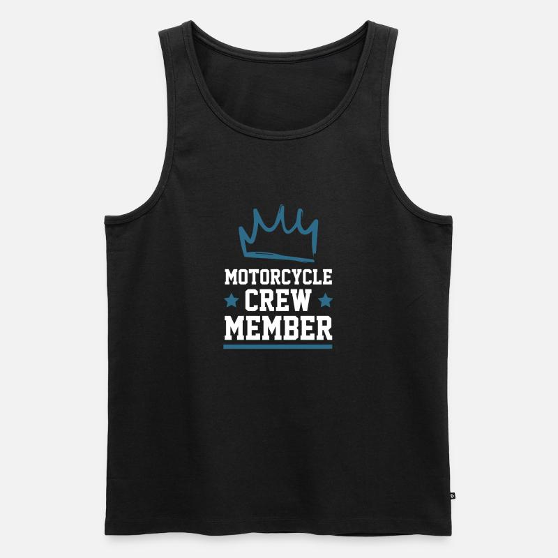 Motorcycle Crew - Männer Premium Bio Tank Top - Schwarz