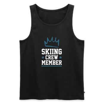 Équipe de ski - Débardeur bio Premium Homme - noir - Devant - AI Model Male 178 light (178cm)