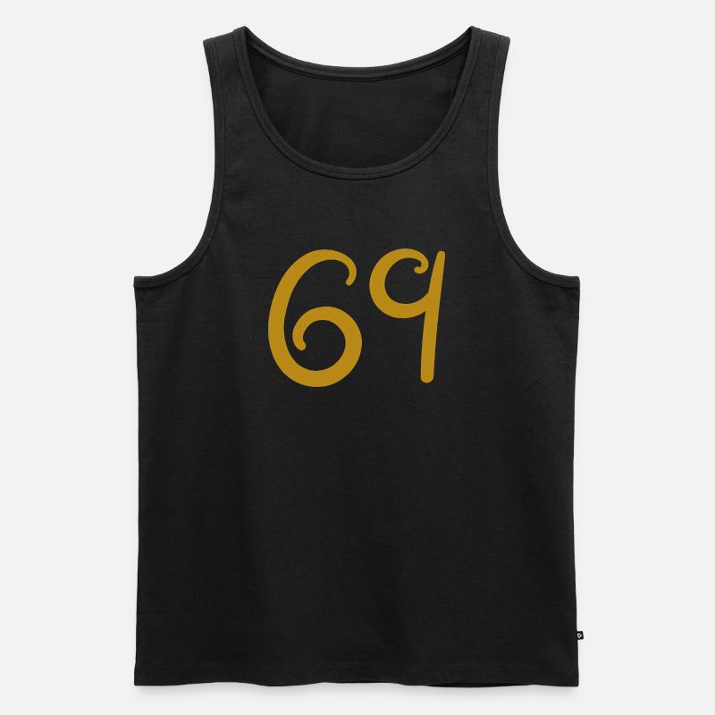 69 - Männer Premium Bio Tank Top - Schwarz