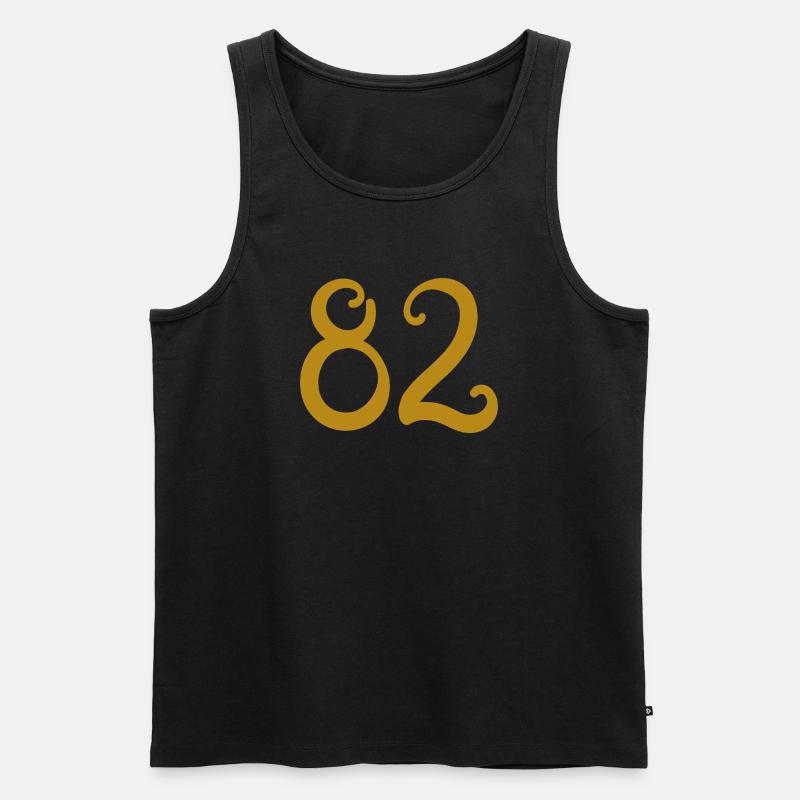 82 - Männer Premium Bio Tank Top - Schwarz