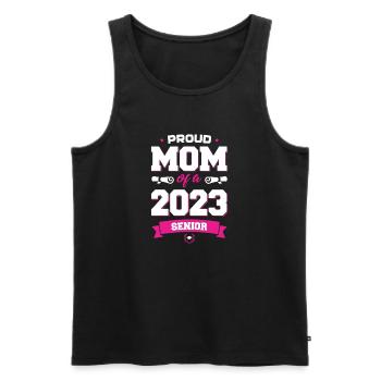 Proud Mom 2023 Senior - Männer Premium Bio Tank Top - Schwarz - Vorne - Michal (187cm)